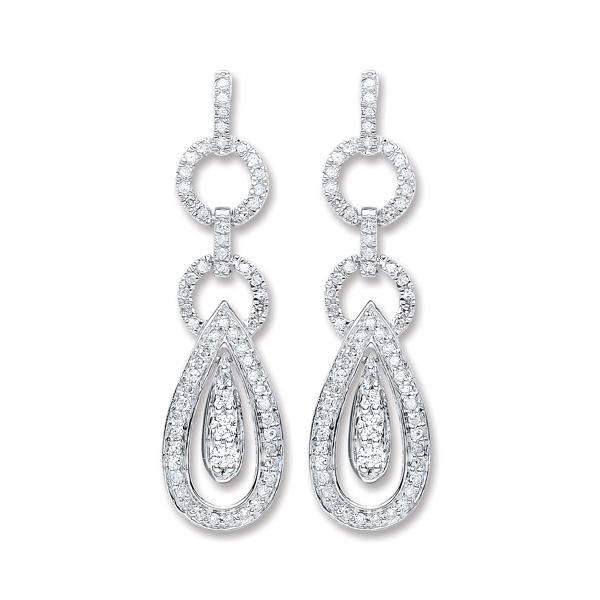 diamond drop earrings